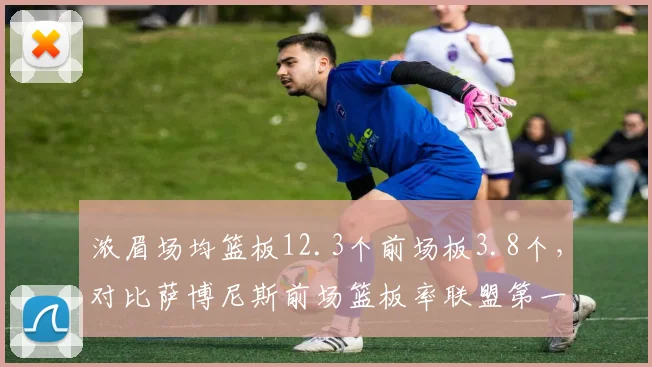 浓眉场均篮板12.3个前场板3.8个，对比萨博尼斯前场篮板率联盟第一13.5%